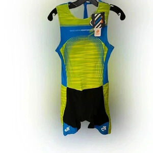 Champ-sys men’s cycling suit. BRAND NEW green & black size medium